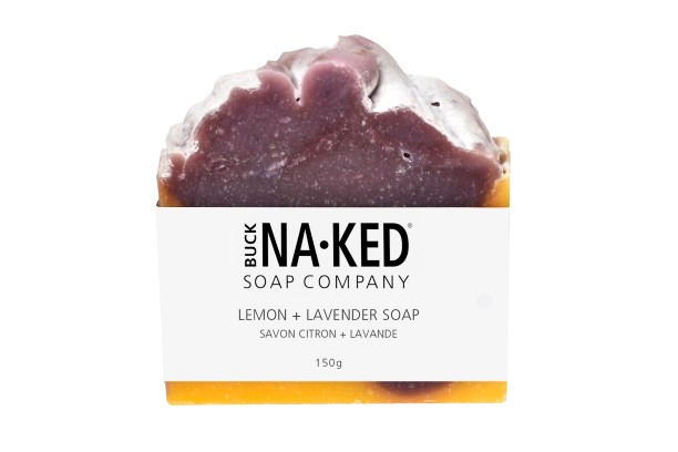 Buck Naked - Lemon + Lavender Bar Soap, 150 g