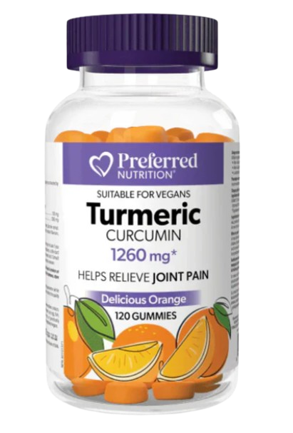 Preferred Nutrition - Turmeric Curcumin 1260 mg, 120 Gummies
