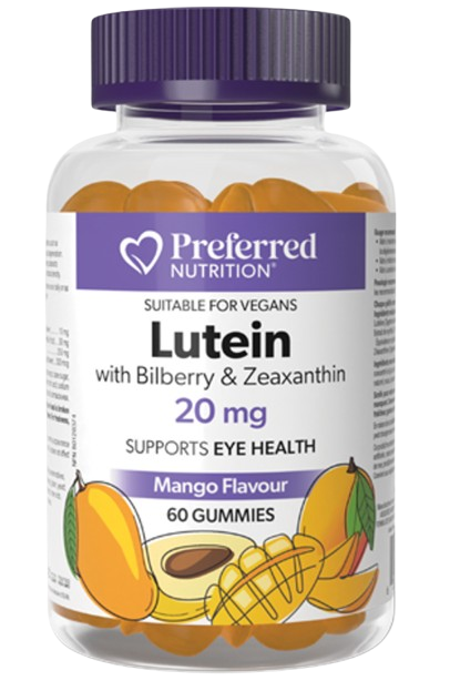 Preferred Nutrition - Lutein with Bilberry & Zeaxanthin 20 mg, 60 Gummies