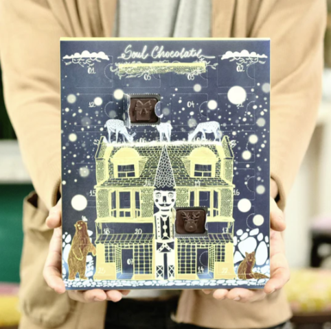 Soul Chocolate - Dark Chocolate Advent Calendar, 120 g