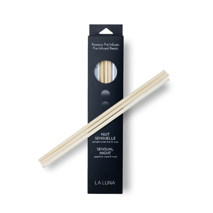 La Luna - Sensual Night Pre-Infused Reeds, 6 Count