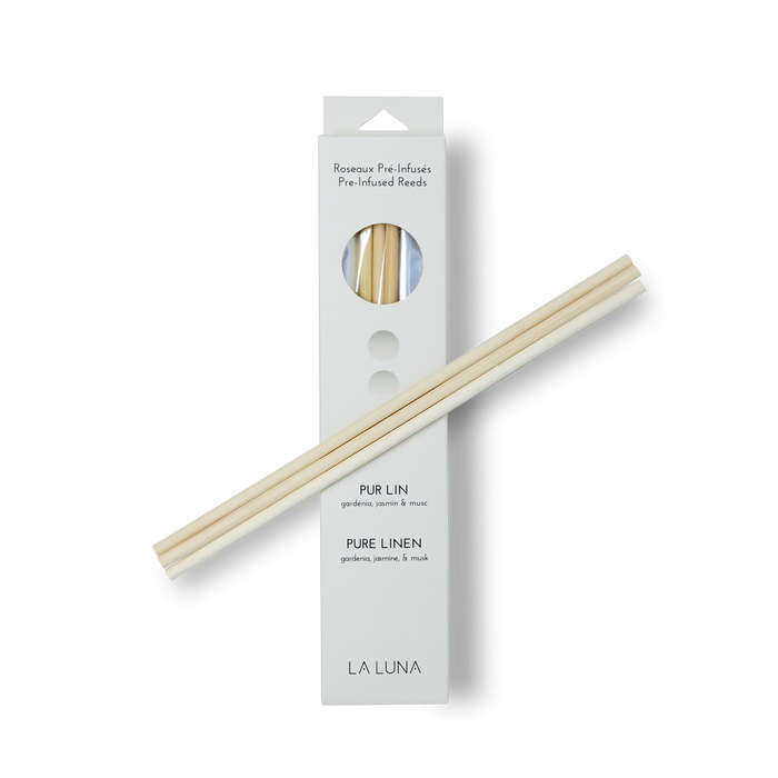 La Luna - Pure Linen Pre-Infused Reeds, 6 Count