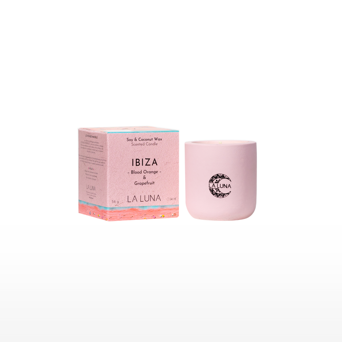 La Luna - Ibiza Orange Grapefruit Candle, 56 g