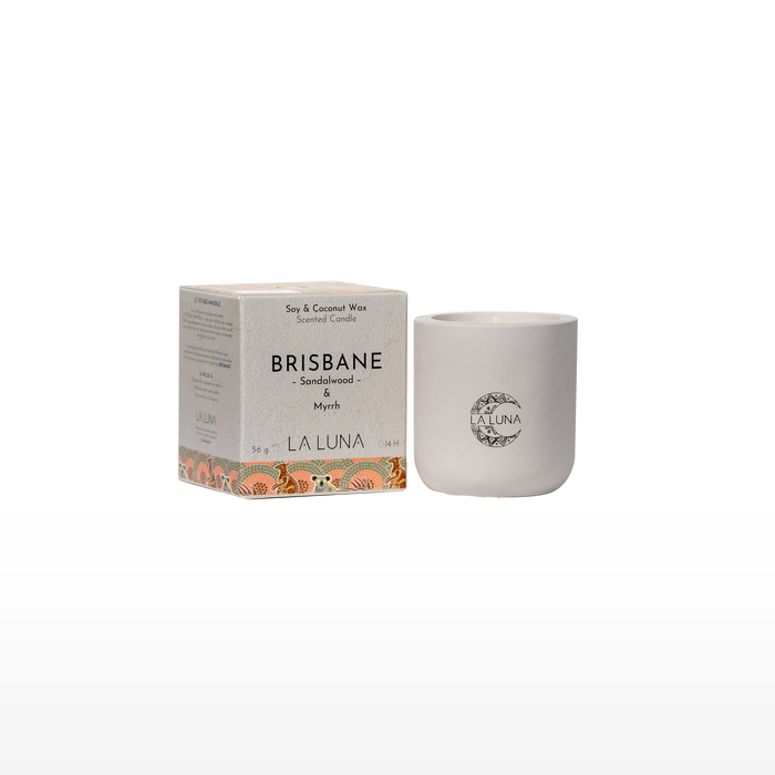 La Luna - Brisbane Sandalwood Myrrh Candle, 56 g