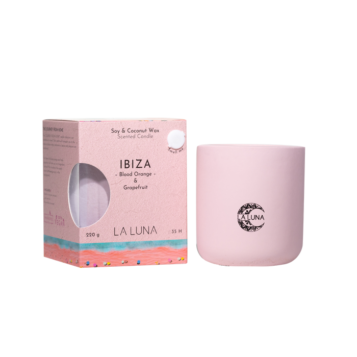 La Luna - Ibiza Orange Grapefruit Candle, 220 g