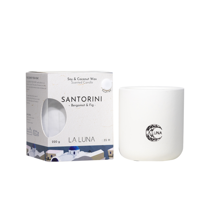 La Luna - Santorini Bergamot Fig Candle, 220 g