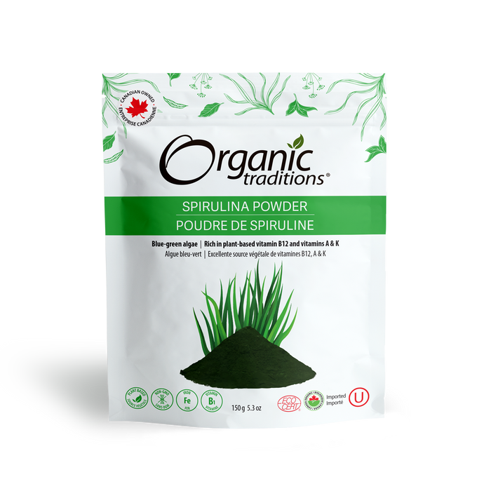 Organic Traditions - Spirulina Powder, 150 g