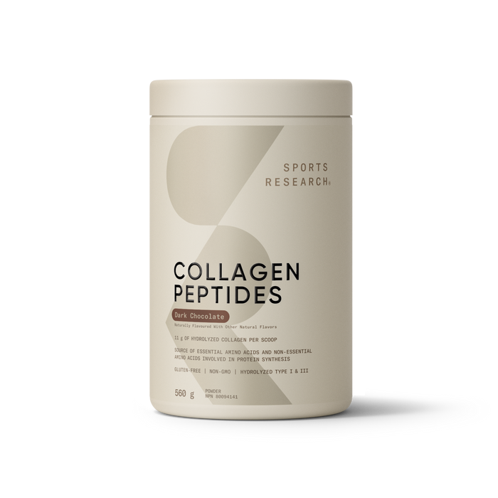 Sports Research - Collagen Peptides Dark Chocolate, 560 g