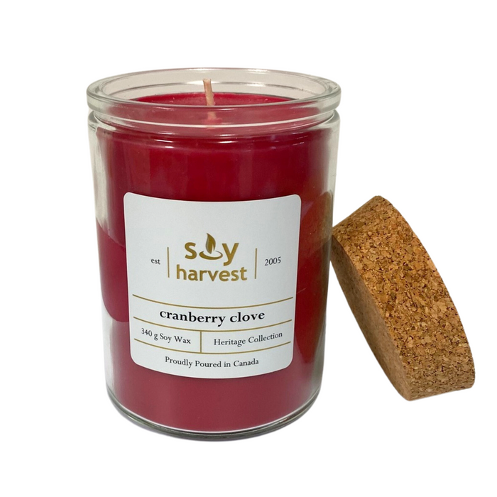 Soy Harvest Candles - Heritage - Cranberry Clove, 12 oz