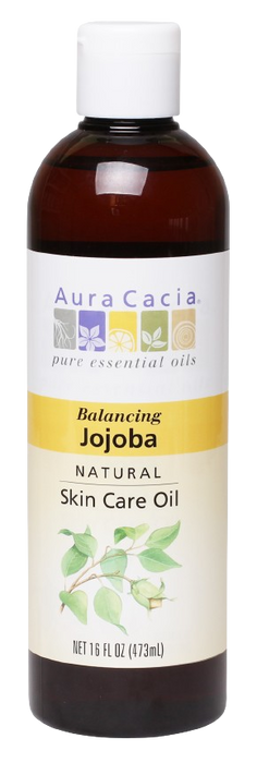 Aura Cacia - Jojoba Pure Skin Care Oil, 473 mL