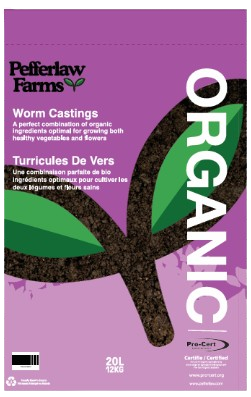 Pefferlaw Peat Products - Worm Casting Mix, 20 L