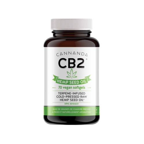 Cannanda - CB2 Hemp Seed Oil, 70 Softgels