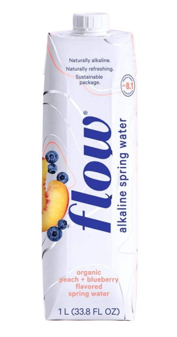 Flow - Spring Water - Peach + Blueberry, 1 L