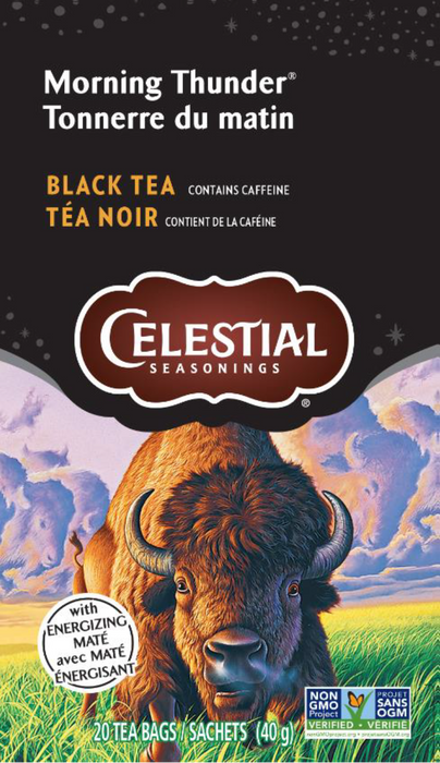 Celestial Seasonings - Black Tea Morning Thunder, 20 Count