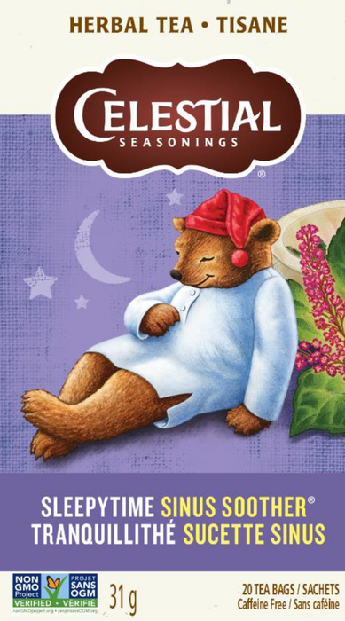 Celestial Seasonings - Herbal Tea Sleepytime Sinus Soother, 20 Count