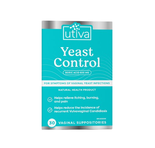 Utiva - Yeast Control, 30 Count