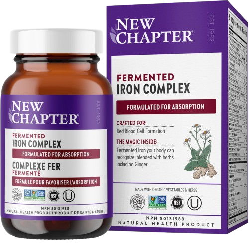 New Chapter - Fermented Iron Complex, 60 Tablets