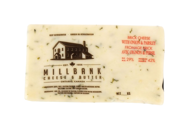 Millbank Cheese - Onion and Parsley Brick Cheese, 455 g