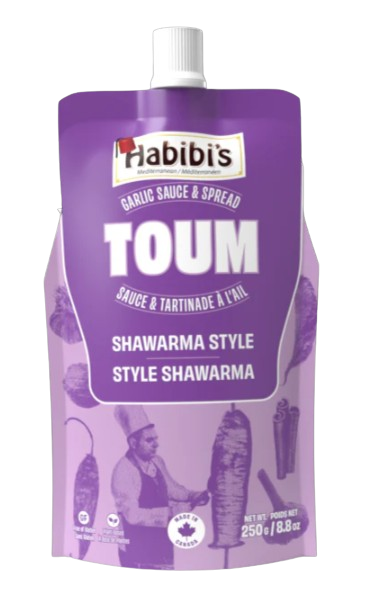 Habibi's Mediterranean - Toum Shawarma Style Garlic Sauce, 250 g