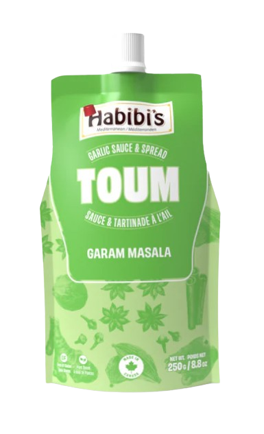 Habibi's Mediterranean - Toum Garam Masala Garlic Sauce, 250 g