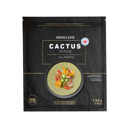 Prickly Eats - Jalapeno Cactus Pitas, 132 g