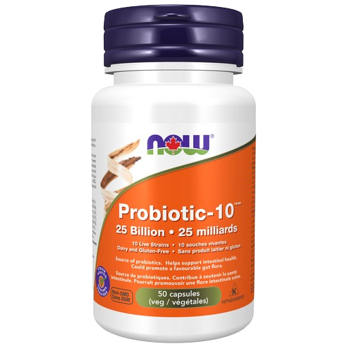 NOW - Probiotic-10 25 Billion, 50 Vcaps