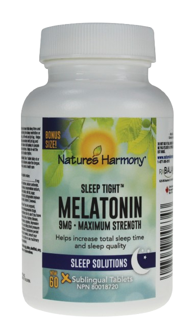 Nature's Harmony - Sleep Tight Melatonin Max 9 mg, 60 Count