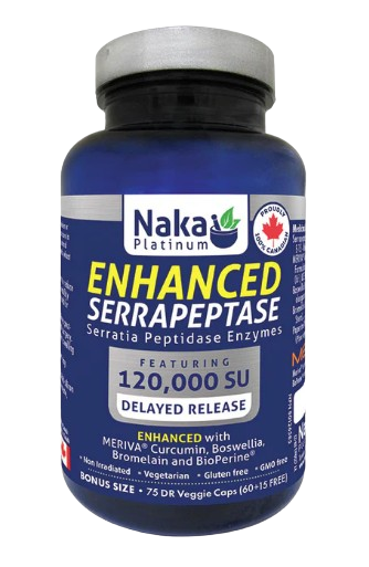 Naka Platinum - Enhanced Serrapeptase, 75 Vcaps