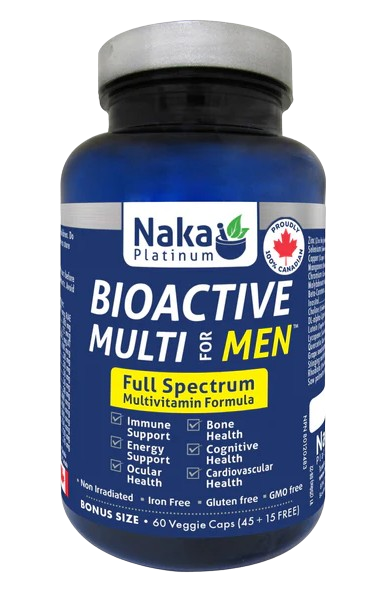 Naka Platinum - Bioactive Multi Men, 60 Vcaps