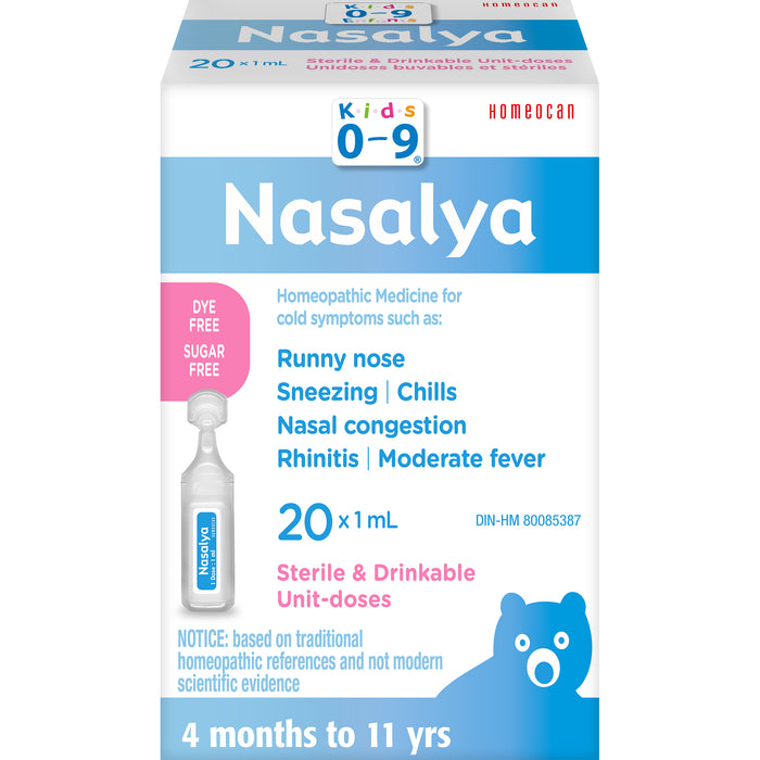 Homeocan - Kids 0-9 Nasalya, 20 Count