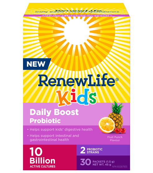 Renew Life - Kids Daily Boost Probiotic, 30 Count