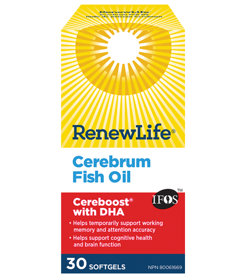 Renew Life - Cerebrum Fish Oil, 30 Softgels