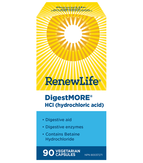 Renew Life - Digestmore HCI, 90 Vcaps