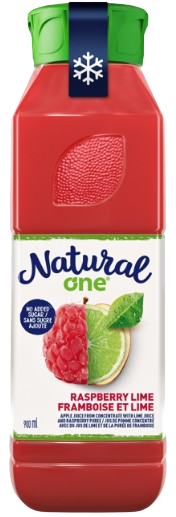 Natural One - Raspberry Lime, 900 mL