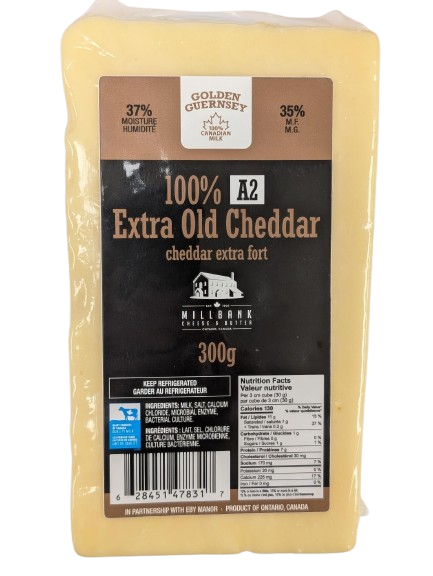 Millbank Cheese - 100% A2 Extra Old Cheddar, 300 g