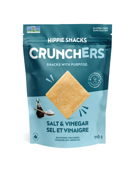 Hippie Foods - Crunchers - Salt & Vinegar, 110 g