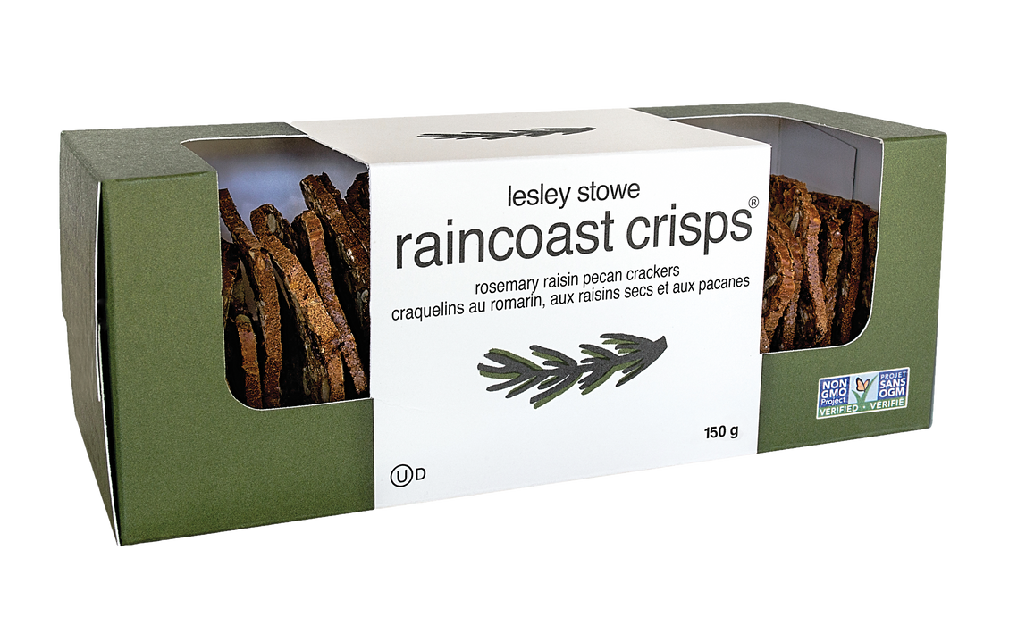 Lesley Stowes - Rosemary Raisin Pecan Crisps, 150 g