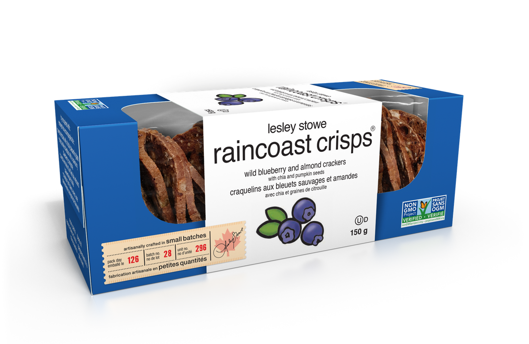 Lesley Stowes - Blueberry Almond Crisps, 150 g