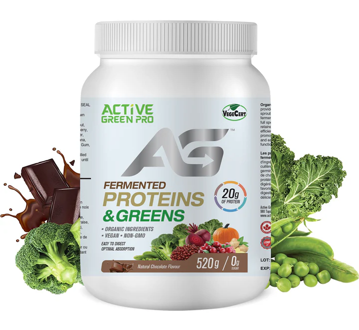 Active Green Pro - Fermented Proteins - Chocolate, 520 g
