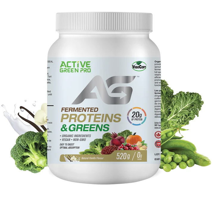Active Green Pro - Fermented Proteins - Vanilla, 520 g