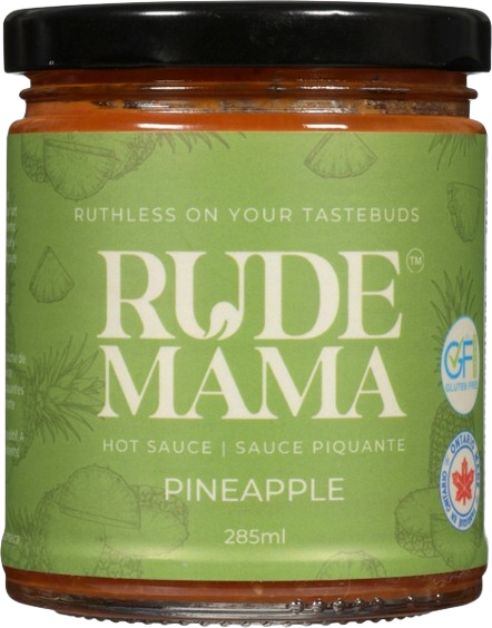 Rude Mama - Hot Sauce - Pineapple, 285 mL