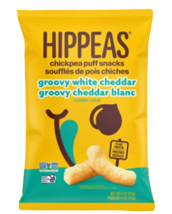 Hippeas - Puff Snacks Groovy White Cheddar, 113 g