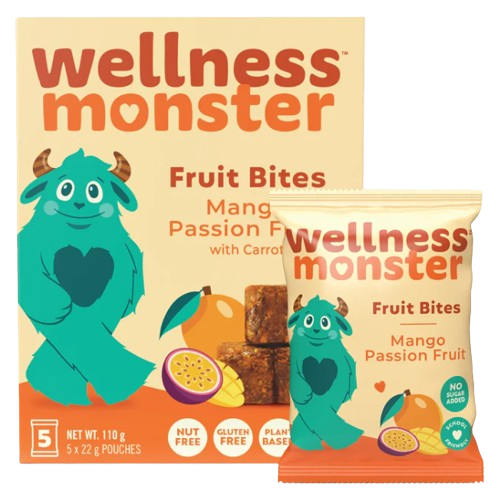 Wellness Monster - Fruit Bites Mango Passion Fruit, 110 g