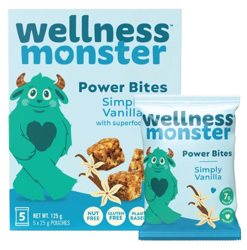 Wellness Monster - Power Bites - Vanilla, 125 g