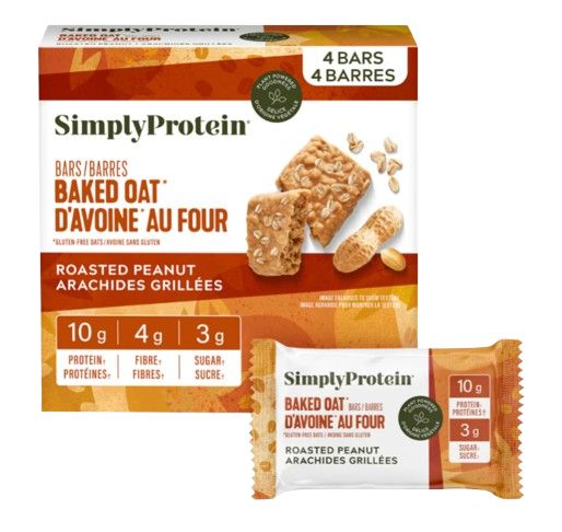 Simply Protein - Oat Bar - Roasted Peanut, 4x45 g