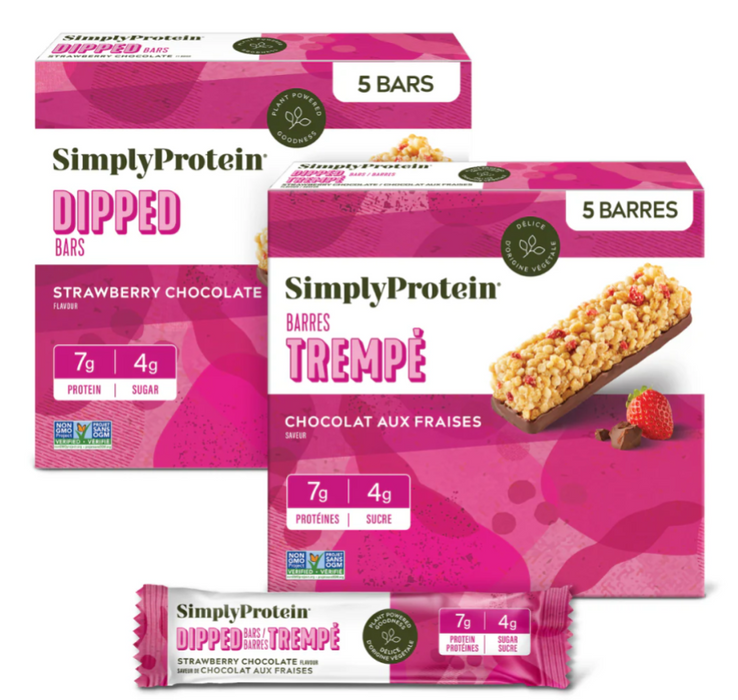 Simply Protein - Dipped Bars - Chocoberry, 5x25 g