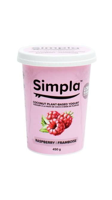 Simpla - Plant-Based Yogurt - Raspberry, 450 g