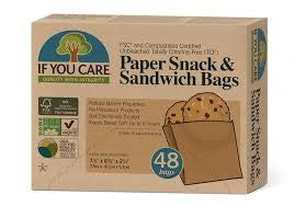 If You Care - Enviro Friendly - Paper Snack And Sandwich Bags, 210 g