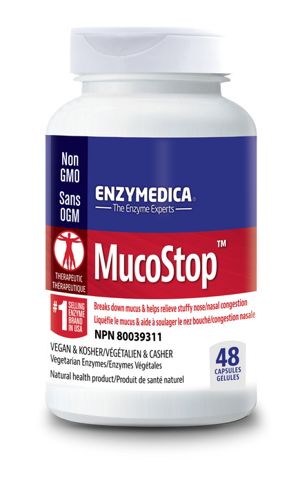 Enzymedica - MucoStop, 48 Capsules
