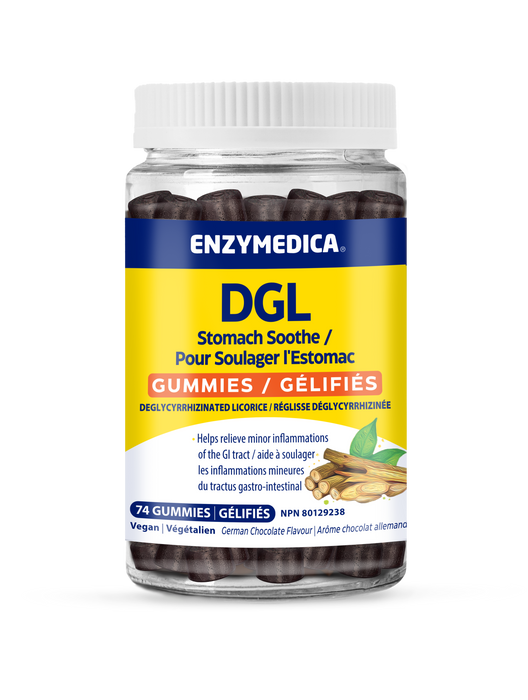 Enzymedica - DGL Stomach Soothe, 74 Gummies